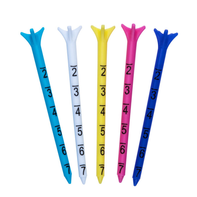 5-Prong Plastic Golf Tees - 80mm (5 pack)