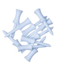 White Plastic Step Golf Tees – 54mm (10 pack)