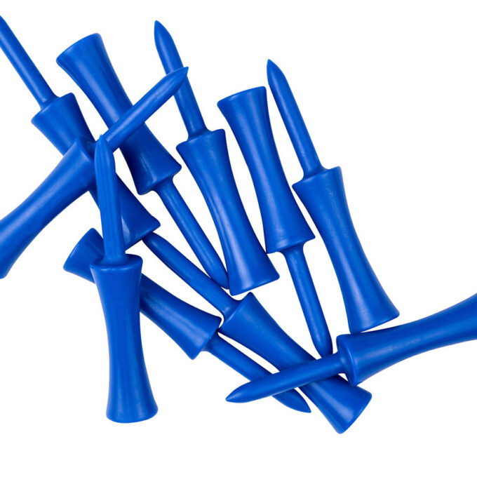 Dark Blue Plastic Step Golf Tees – 68mm (10 pack)