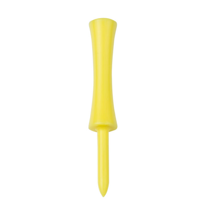 Yellow Plastic Step Golf Tees – 78mm (10 pack)